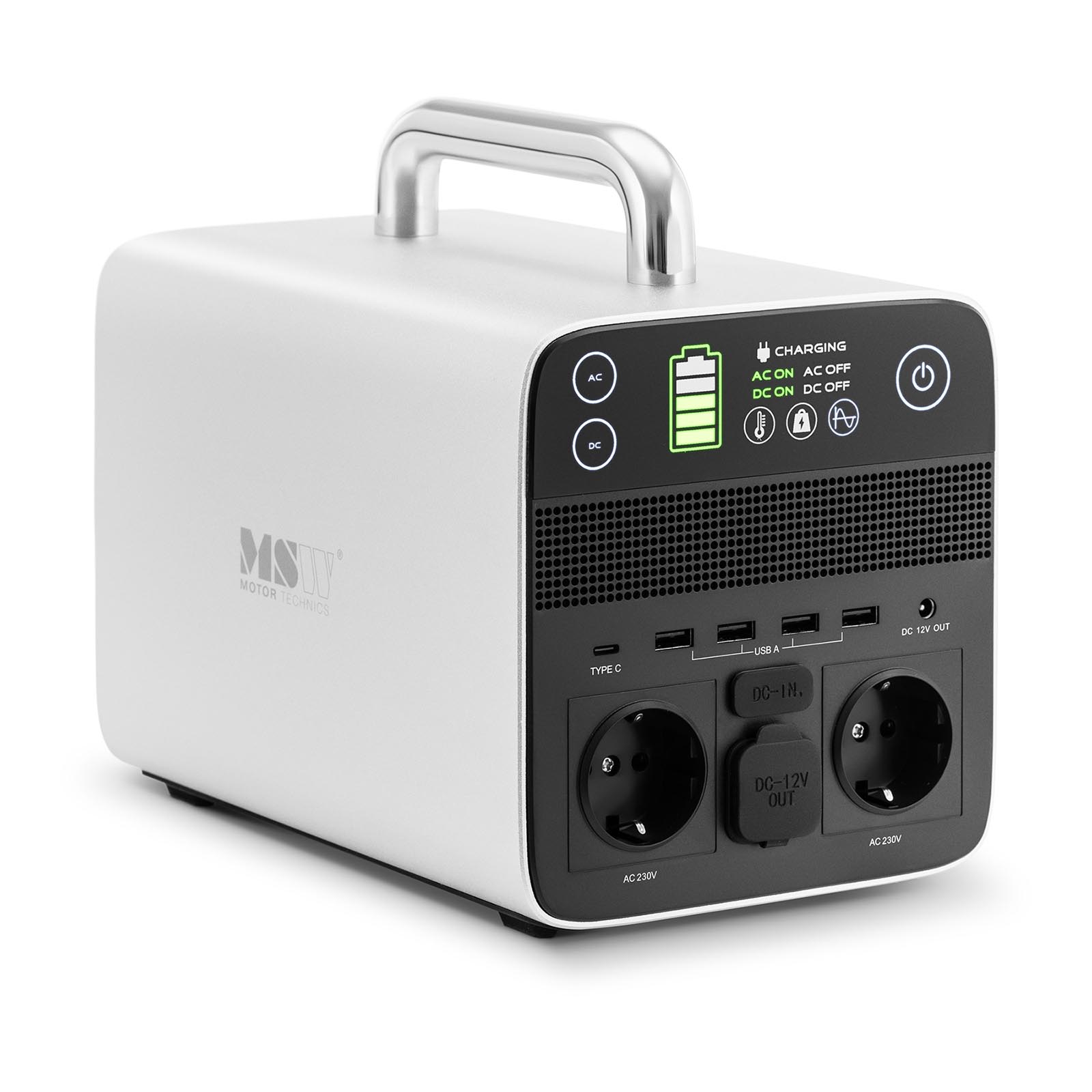 Station électrique portable - 512 Wh - jusqu'à 1,4 kW - 100 - 240 V - avec onduleur