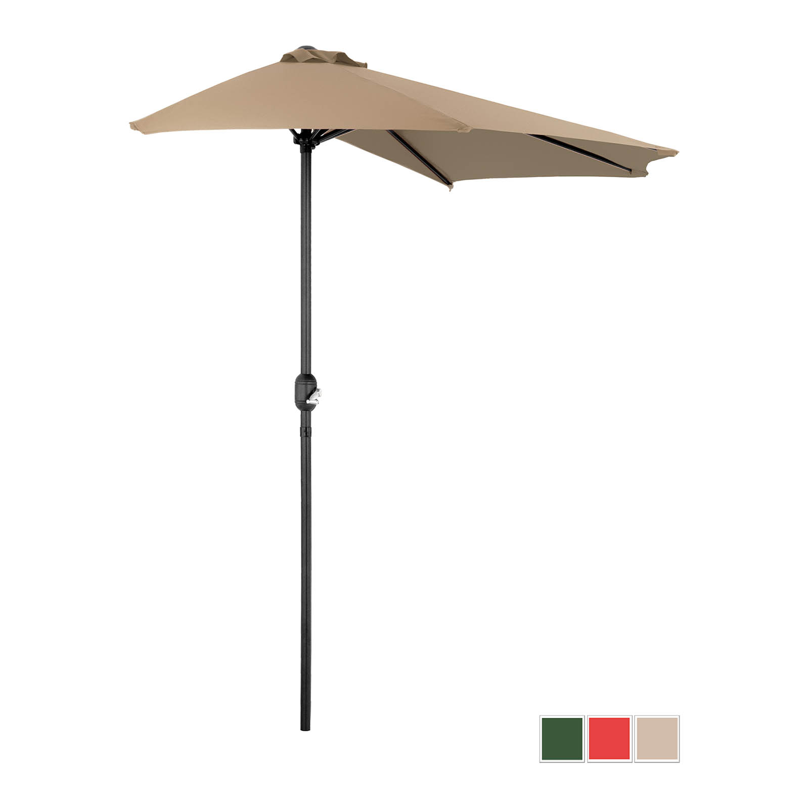 Demi parasol – Crème - Pentagone - 270 x 135 cm