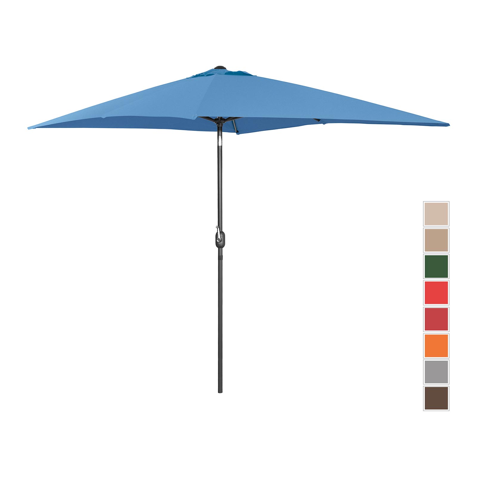Occasion Grand parasol - Bleu - Rectangulaire - 200 x 300 cm - Inclinable